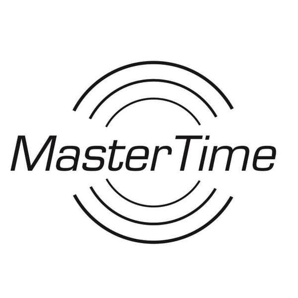 Damur - Master Time - Funk Talking II - Svart Läder - Analog - Silverfärgad