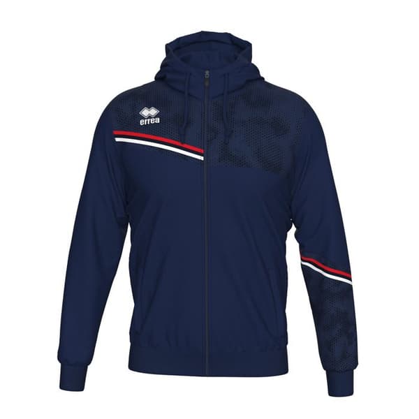 Errea Eber hoodie - marin/röd/vit