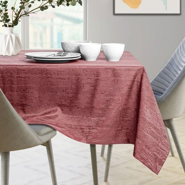 Bordduk - Vesta - Pressad rosa - 140x280 cm - 100% Polyester