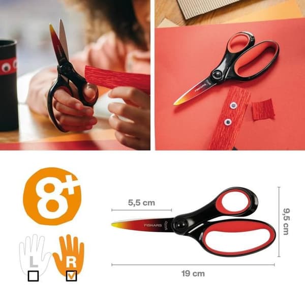 Sax stora barn 8 till 11 år, Högerhänt, SoftGrip, Längd: 15 cm