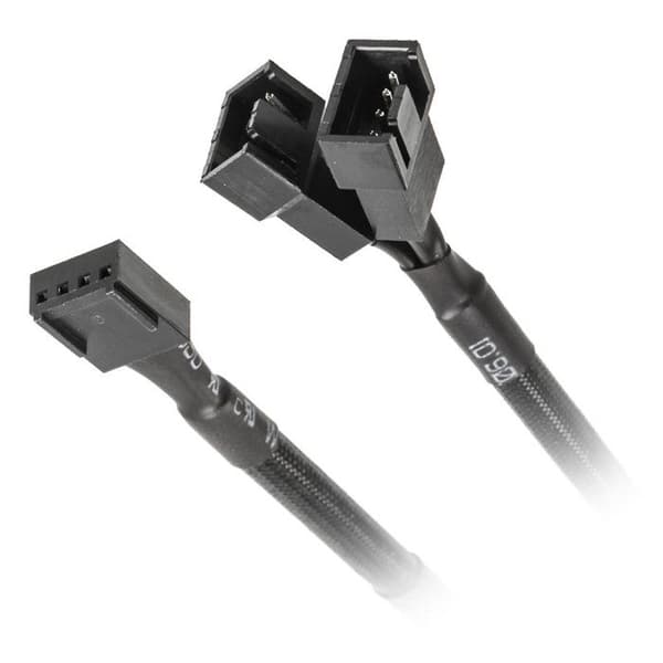Fläktkraftsdelare - Phanteks - PH-CB-Y4P - 11 cm - Svart - Sleeved