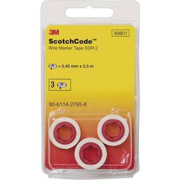 3 M Scotch Code SDR 6 Kabel Markierer Rolls, Punto 6 (3 stycken)