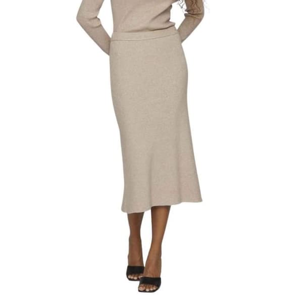 Jupe Vila Vicomfy Beige för Kvinna