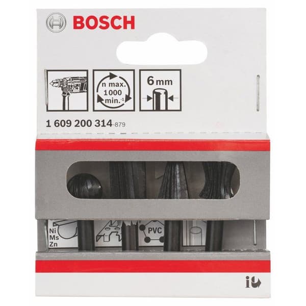 Set med fräser - Bosch - 1609200314 - 4 delar - Stål - Handarbete