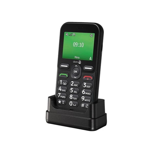 Mobiltelefon Doro Leva E10 2,4” 4G Nano SIM Svart
