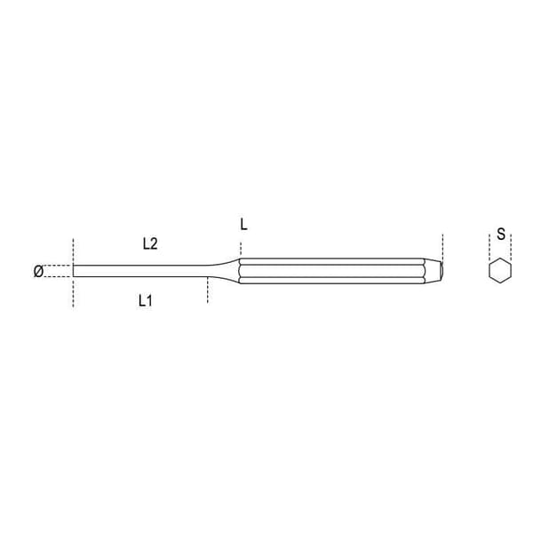 Stansdiameter 3 mm längd 100 mm BETA 000320100