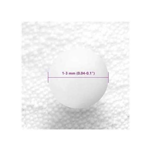 Isolerande EPS-pärlor - vidaXL - 50 L - Vit - Expanderad polystyren - Fyllning för puff - Termisk isolering