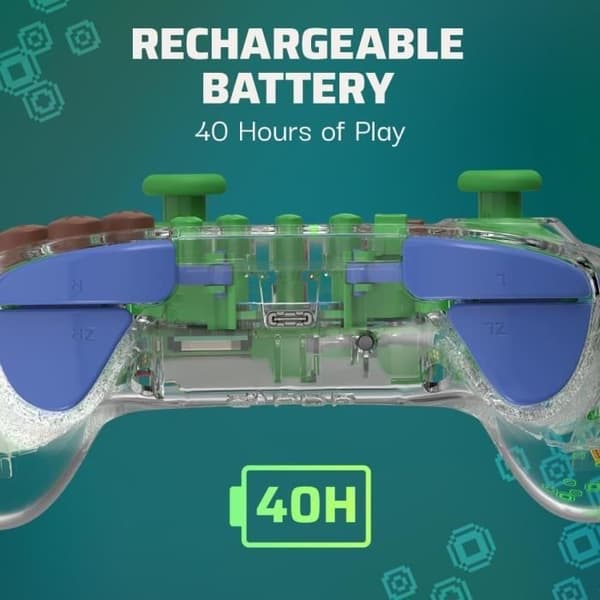 Realmz Wireless Controller Ns Steve Minecraft-Tillbehör-SWITCH