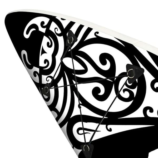 vidaXL Uppblåsbart SUP Board Set 305x76x15 cm Svart 92746