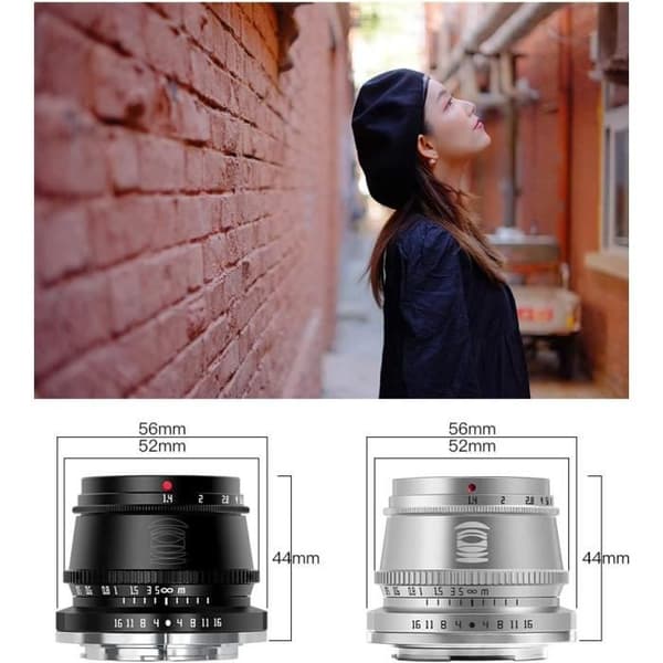 TTArtisan 35mm F1.4 APS-C Manuell Objektiv för Sony E Kameror