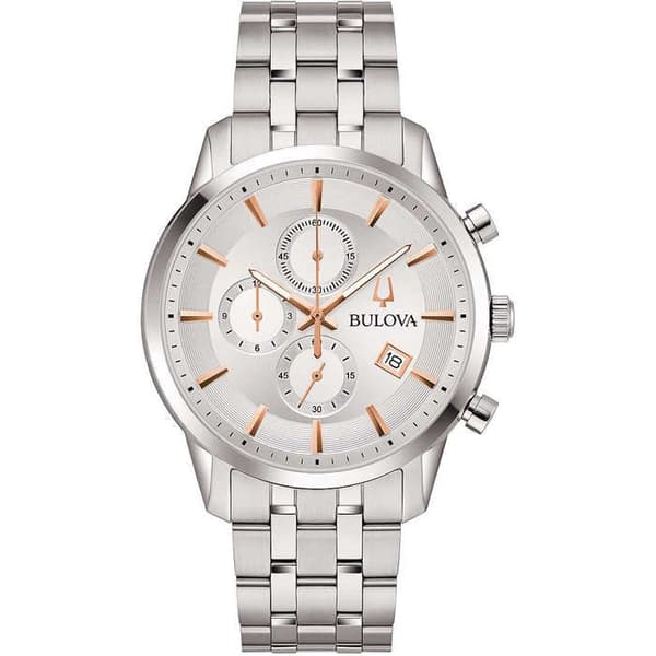 Klocka - Silverstål - Bulova - 96B411