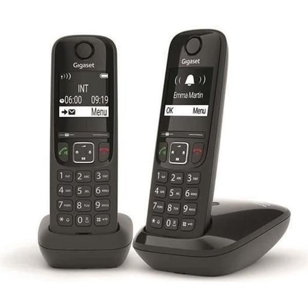 GIGASET Fast telefoni AS690 Duo Svart