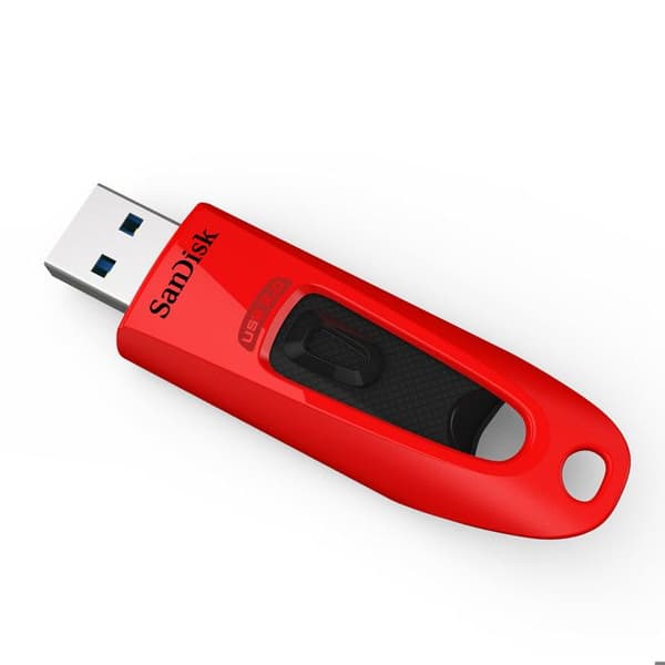 SanDisk Ultra 64GB USB 3.0 Flash Drive - Röd