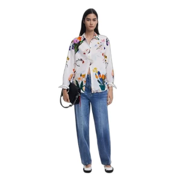 Långärmad blus dam Desigual Mila