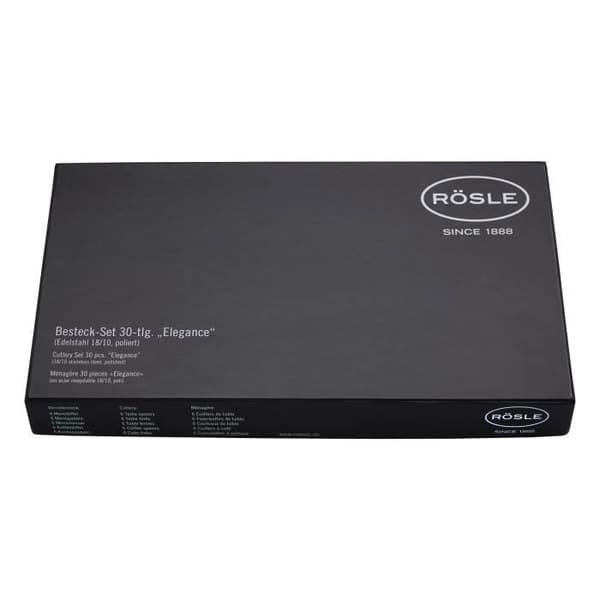 Bestickset - Rösle - Elegance - 30 Delar - Rostfritt Stål - Diskmaskinssäker
