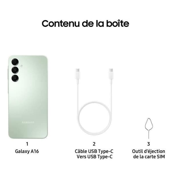 SAMSUNG Galaxy A16 Smartphone 128GB vattengrön