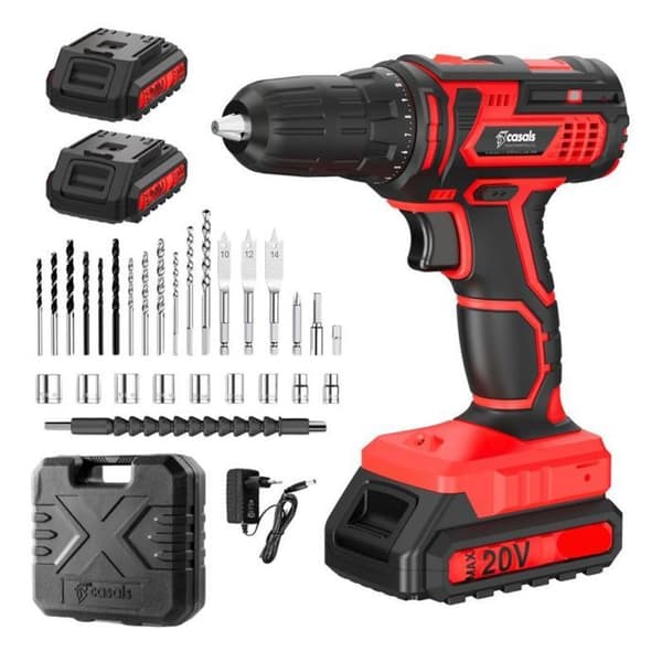 Visseuse - devisseuse Xtool Borrskruvdragare med slagfunktion, trådlös 20 V CASALS CID2051BCA