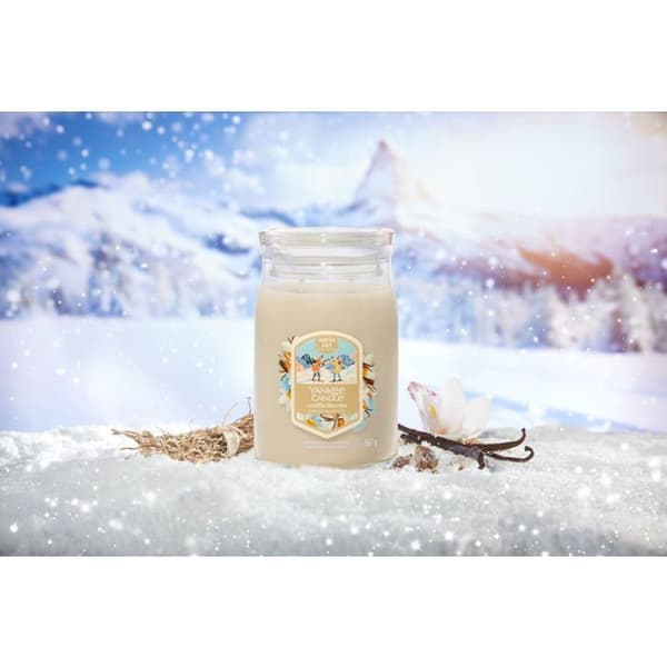 YANKEE CANDLE Giara Grande i glas Vanilla Flurries