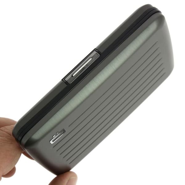 Ogon Designs - Plånbok - SMART CASE V2 LARGE - Aluminiserad mörkgrå - Unisex