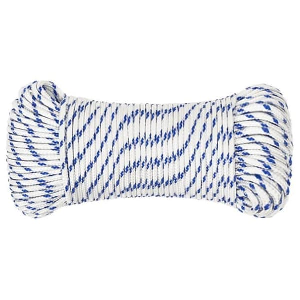152281 vidaXL Båtline Vit 5 mm 100 m Polypropylen