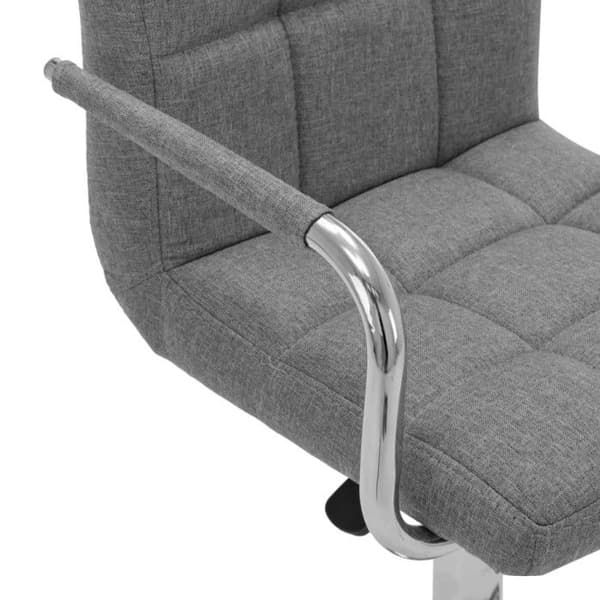 vidaXL Barstol Ljusgrå Tyg