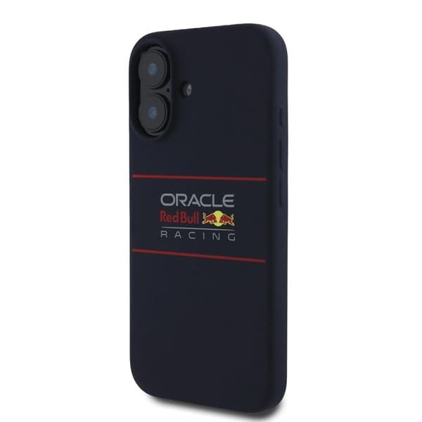 Mobilskal - RED BULL RACING - iPhone 16 Plus - Silikon - Centrerad logotyp - Robust