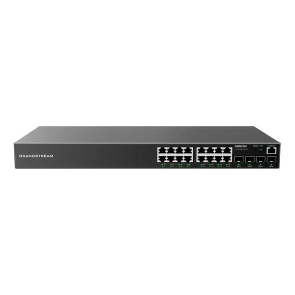 Switch - Grandstream - GGWN7802 - 8 portar - PoE - Rackmonterbar