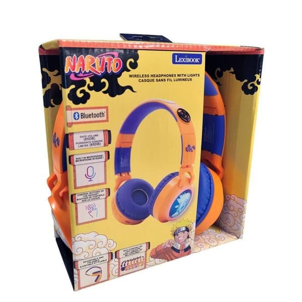 Fällbar ljus Bluetooth 5.3 Naruto 3D – Mikrofon, trådad (jack), SD, begränsad volym 85 dB – Blå (barn)