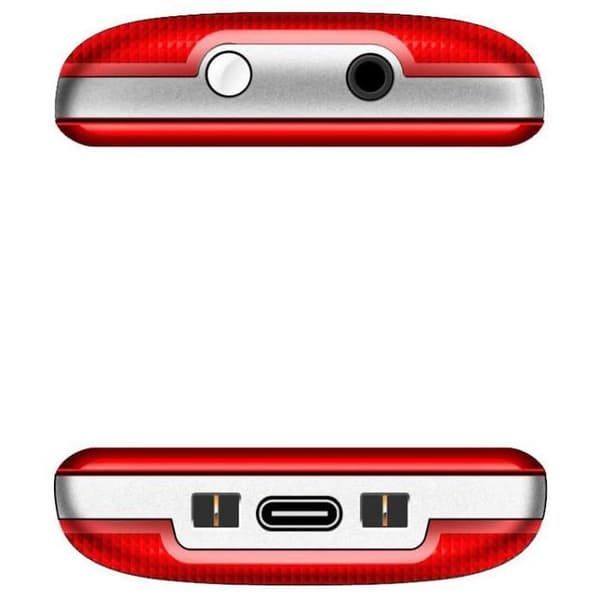 Mobiltelefon - EVOLVEO - EasyPhone - Röd - 1,8" TFT - Bluetooth - SOS-knapp