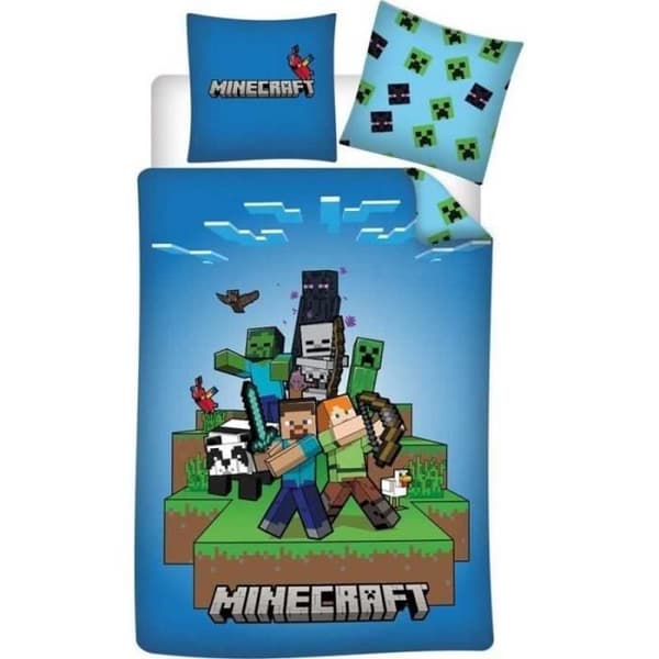 Sängkläder - MINECRAFT - Minecraft - 140 x 200 cm - 100% mikrofiber - Barn