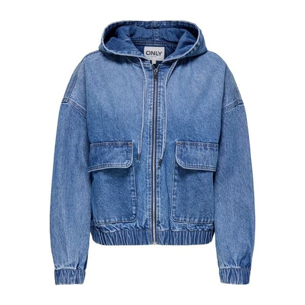 Jeansjacka dam Only Kenzie - medelblå denim