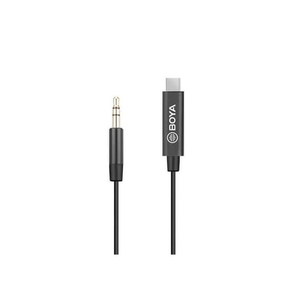 BOYA Adaptern micro USB-C - 3,5 mm BY-K2 TRS - Hane - Hane TRS