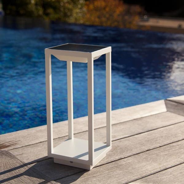 Solcellslampa i aluminium HYDRA H33cm