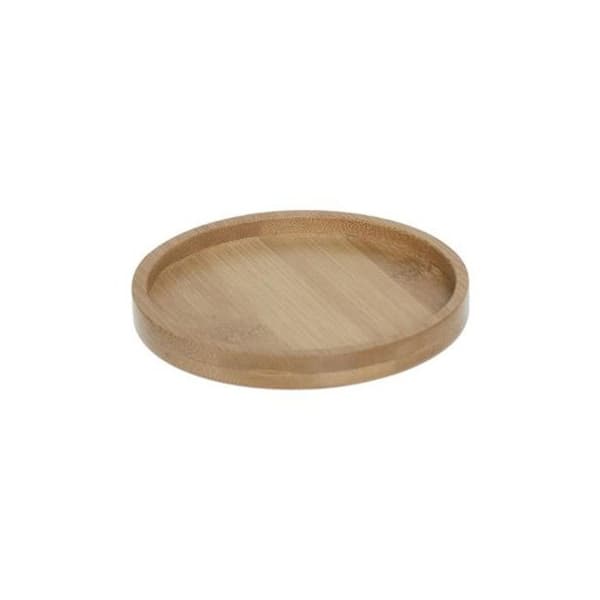 Set med 6 Glasunderlägg & Ställ "Bambu" 11cm Natur