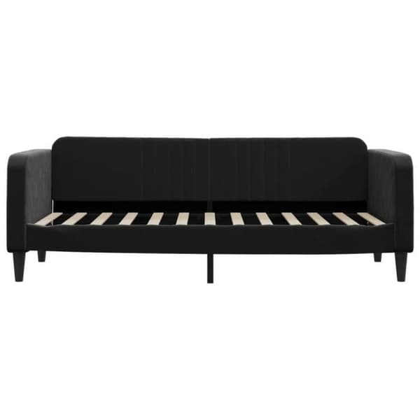 vidaXL Sängsoffa utan madrass svart 80x200 cm sammet 354083