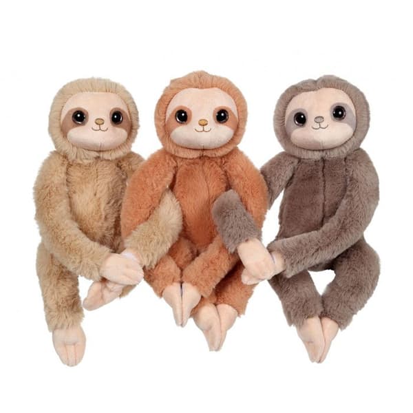 Peluche - Brun sengångare - 42 cm