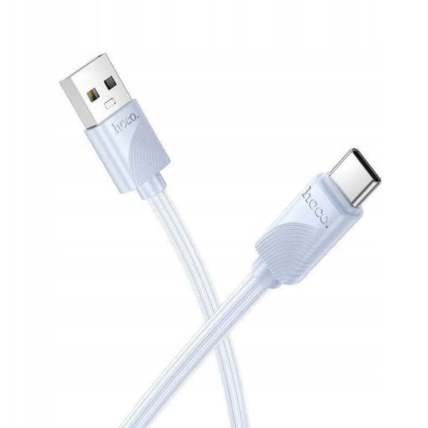 Strömkontakt Hoco USB A till USB C 3A 1 m X114 Blå