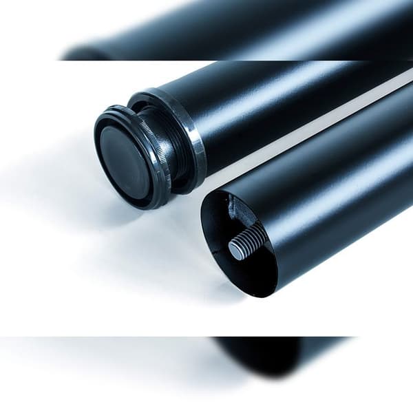 Emuca Bordsben, diameter 60mm, H 870mm, Stål, Svartlackerad