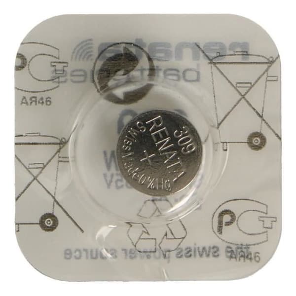 Silveroxid knappcell 309 / SR754 SW 0% kvicksilver 1,55V