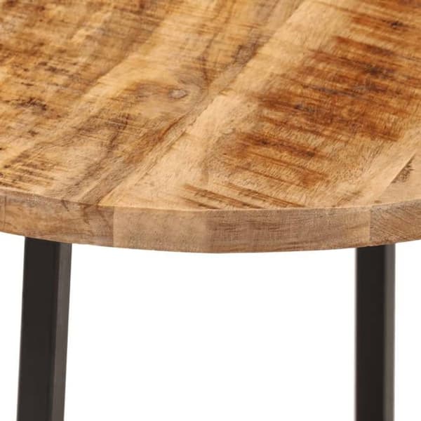 vidaXL Soffbord 45x45x40 cm solid mangoträ och järn 371969