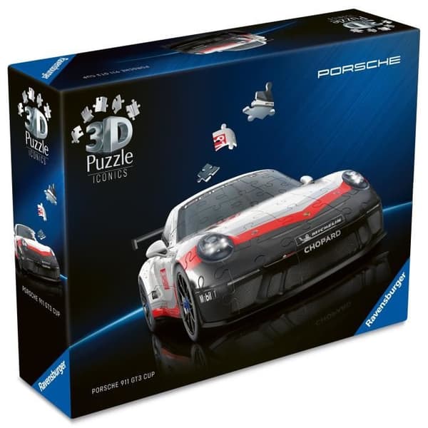Puzzle 3D Ikoner - Porsche 911 GT3 Cup
