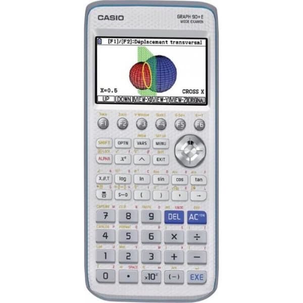 Scientific Graphing Calculator - CASIO - Graph 90 + E - Grå - Avancerad statistik - Finansiella beräkningar