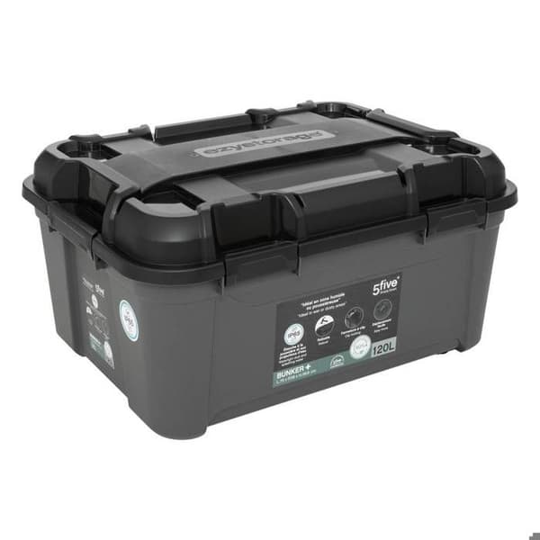 Plastlåda 120L svart - 5 five simply smart