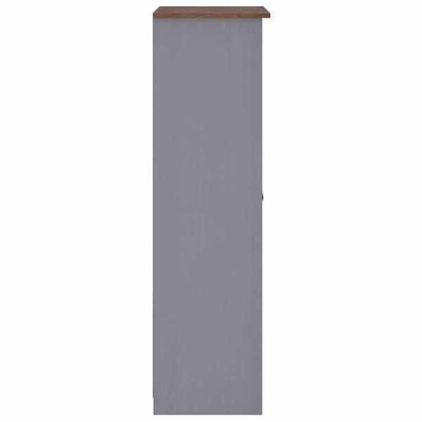 vidaXL Garderob Grå 80x50x171,5 cm Solid Pine Panama Sortiment 282665