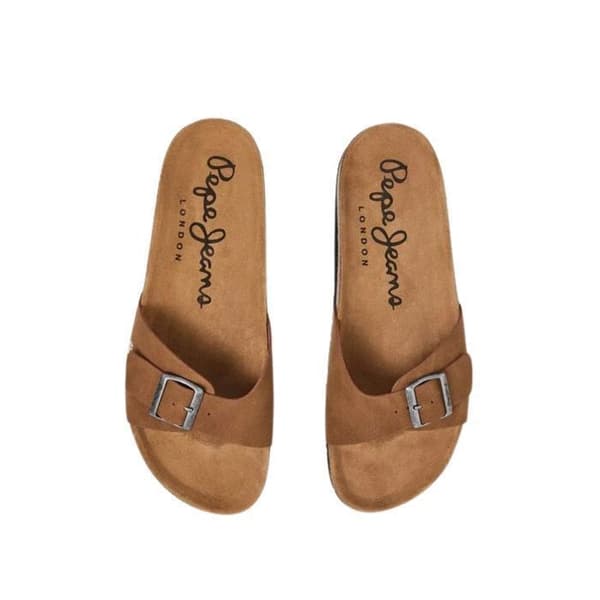 Sandaler - PEPE JEANS - Ref 62821 879 - Brun - Anatomiska - Halkfria
