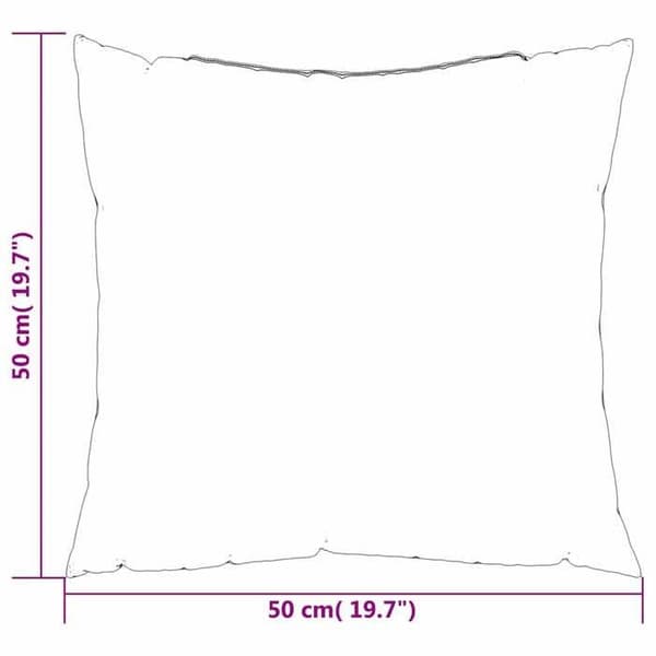vidaXL Kuddar Spridda Blad 4 st Mönster blad 50 x 50 cm 360400