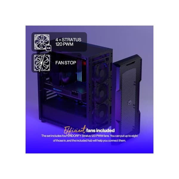 Chassi - ENDORFY - Regnum 400 Air - ATX, microATX, ITX - Multi-radiatorer - Optimalt luftflöde