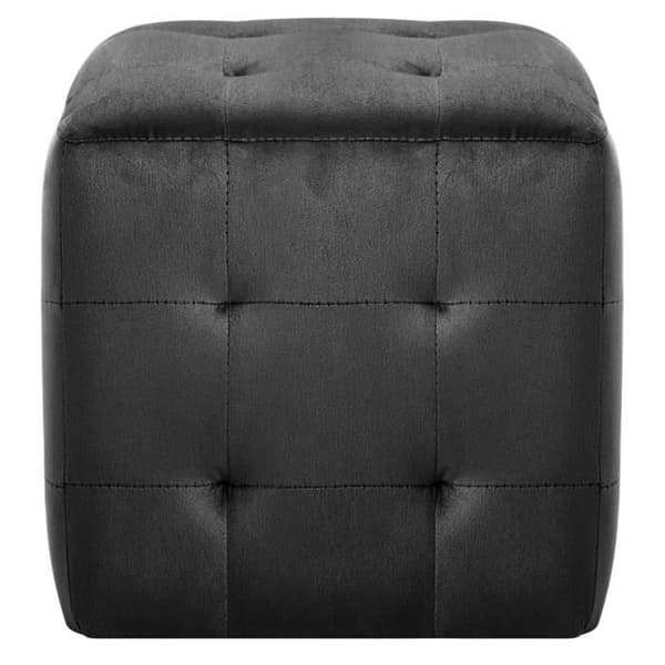 vidaXL 2 st Påsar Svart 30 x 30 x 30 cm Sammetstyg