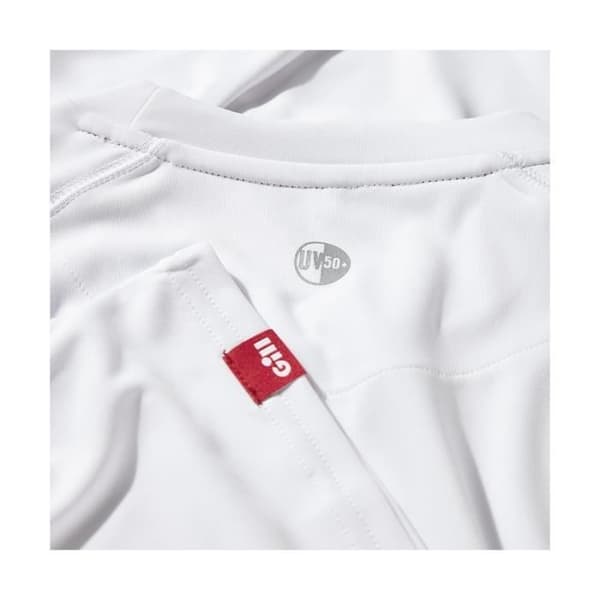 GILL - T-SHIRT LÅNGÄRMAD UV TEC HERR - (Vit - S)