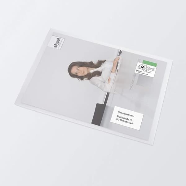 Sigel-kuvert, format C4 (23 x 32,4 cm), 25 delar, transparent - DU330